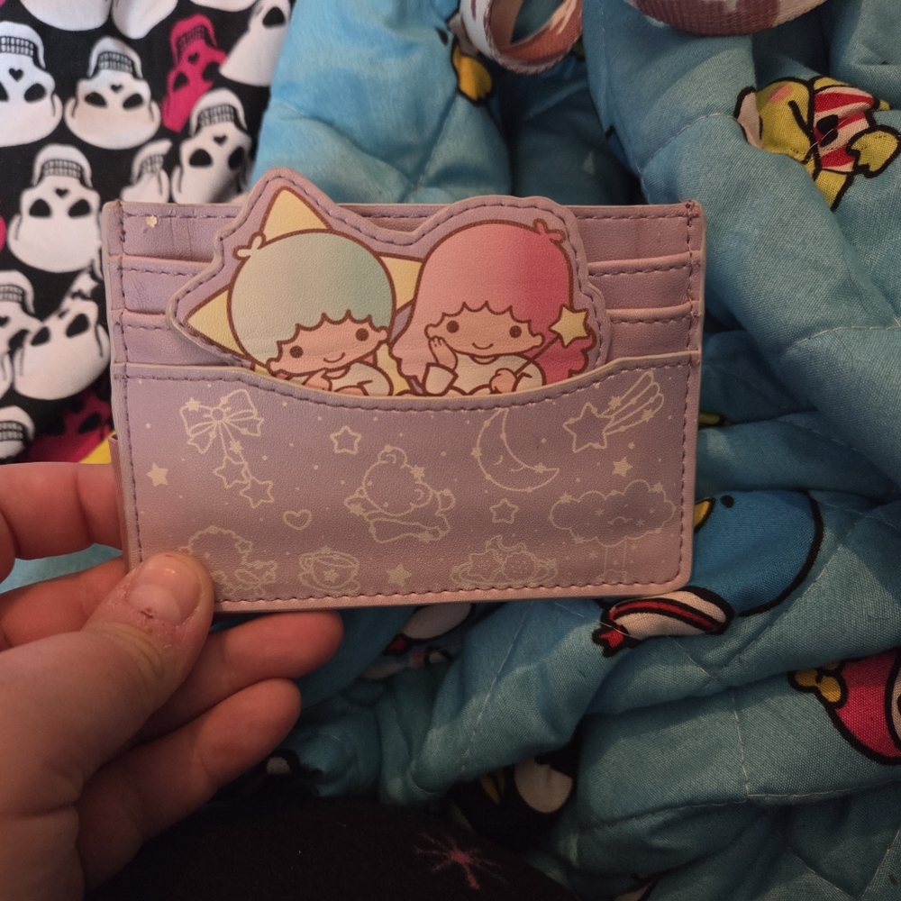 Cute Little Twin Stars Loungefly Card Holder